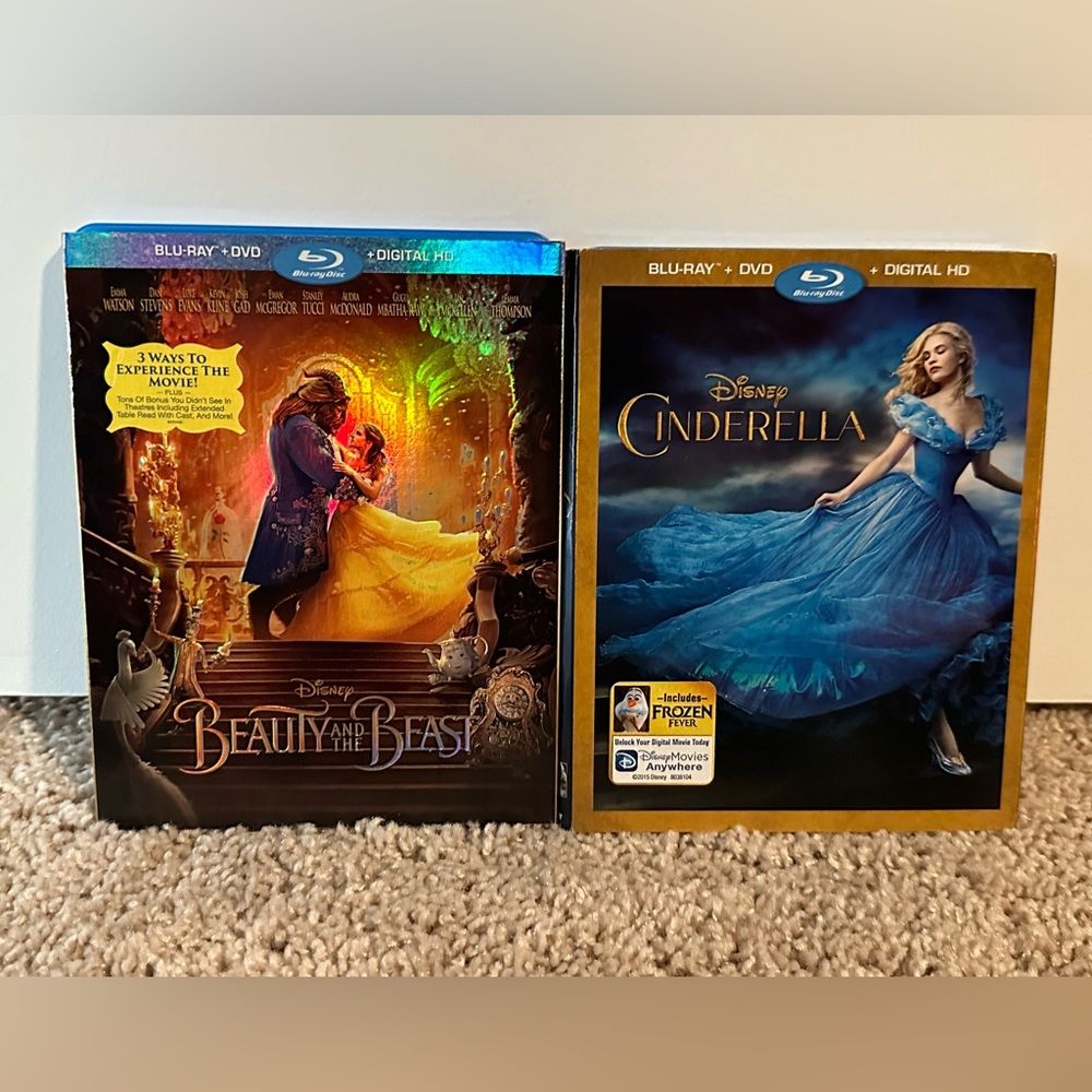 Beauty and the Beast, Cinderella, The Jungle Book, Pete’s Dragon